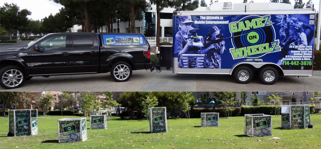 game truck with laser tag